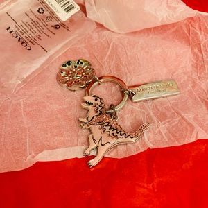 Authentic pink Coach Rexy keychain